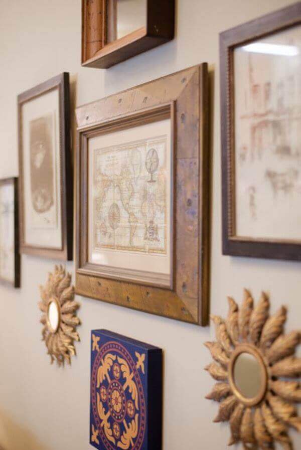 Hang your art intentionally to showcase it best.