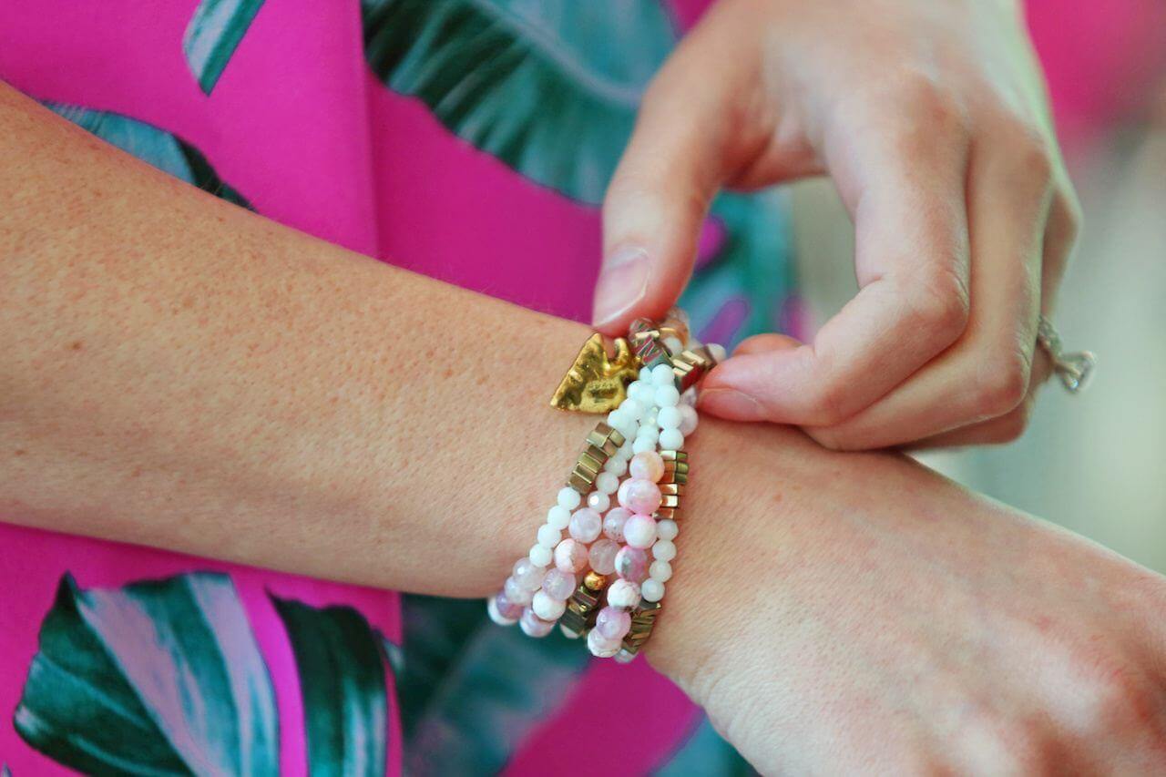 Beaded wrap bracelet from local Nashville boutique, Pieces.