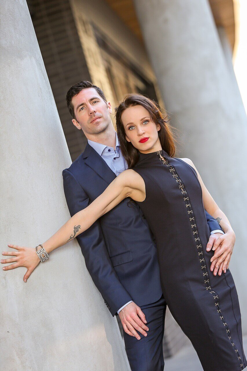 Hook eye closures add edge to this simple LBD.