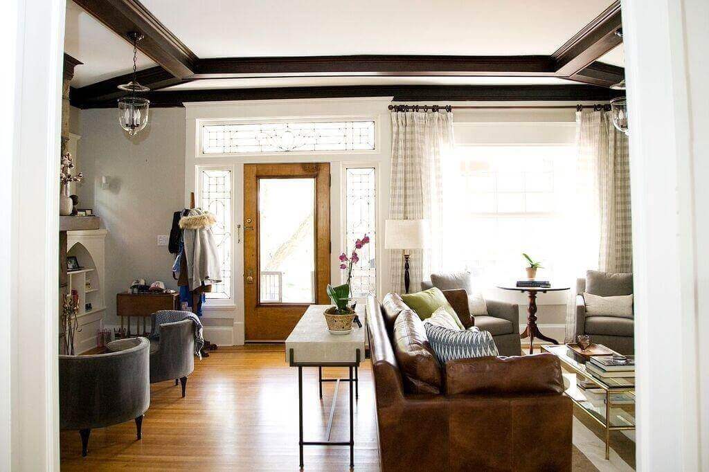 Design details start from the second you approach the front door. Kate Hayes Midtown design