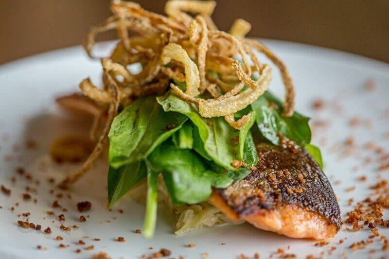 Linton's in the Garden griddle mountain trout