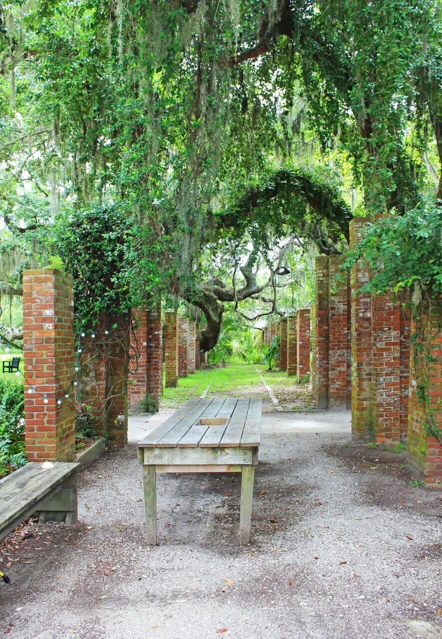 The stately grounds of the hotel have all sorts of hidden architectural and botanical treasures.