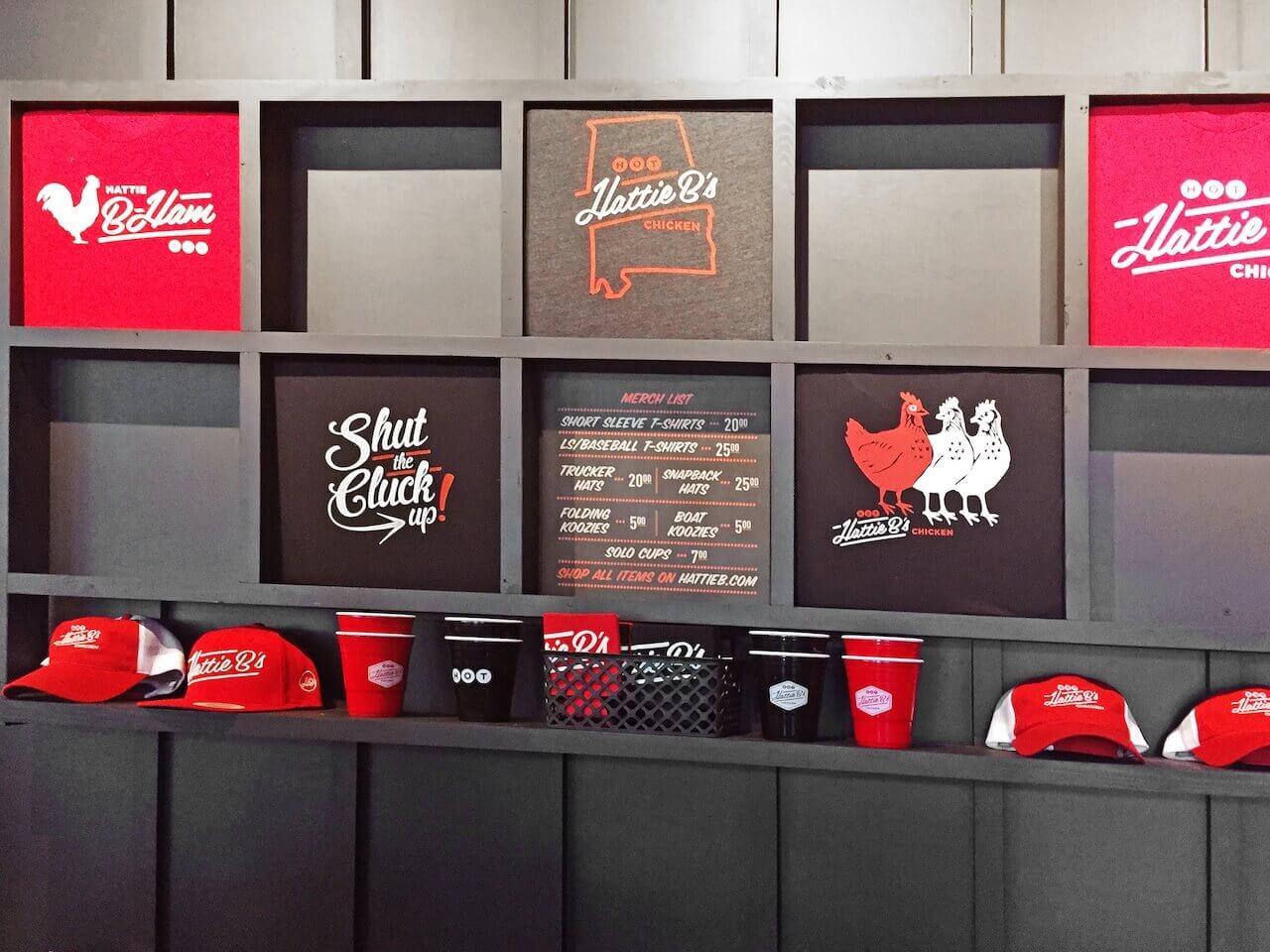 Grab a t-shirt, cup or koozie with your lunch!