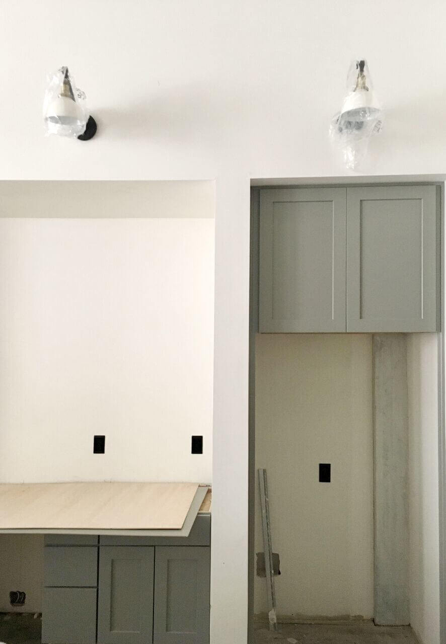 This loft kitchen is coming together. The Thomas