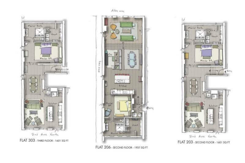 More floor plans for The Thomas lofts The Thomas