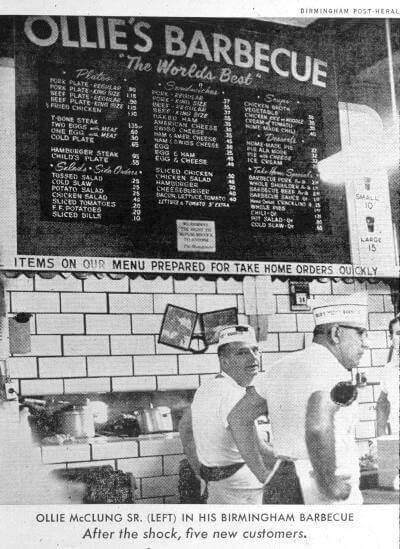 The menu on the wall at Ollie's | Image: Legal Studies Classroom