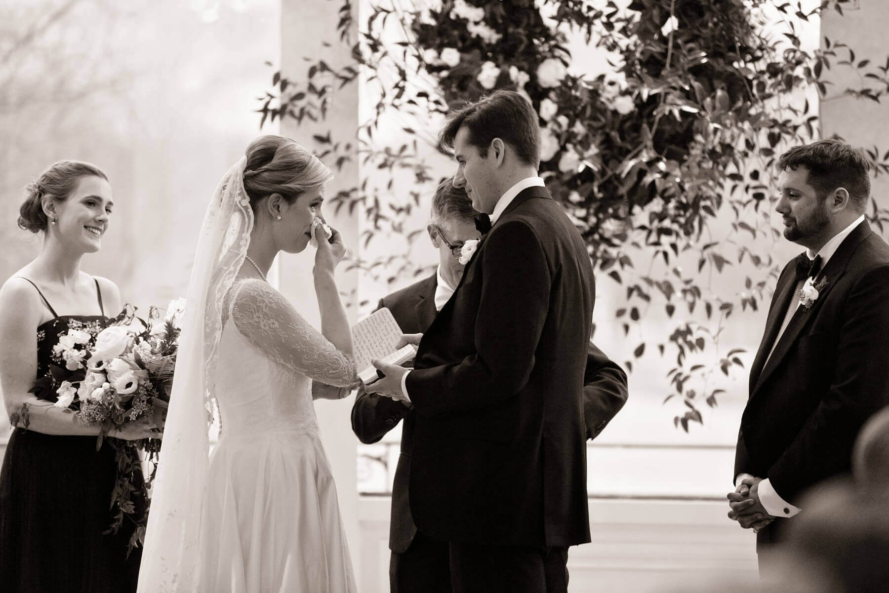 The vows were clearly heartfelt and touching.