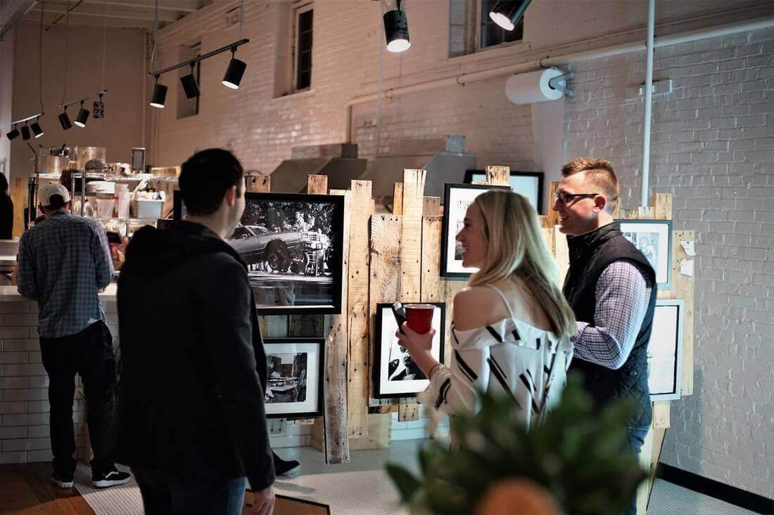 Food Drank Culture hosts a pop-gallery at every Trolley Night. Image: Ronnel Bowens for Food Drank Culture