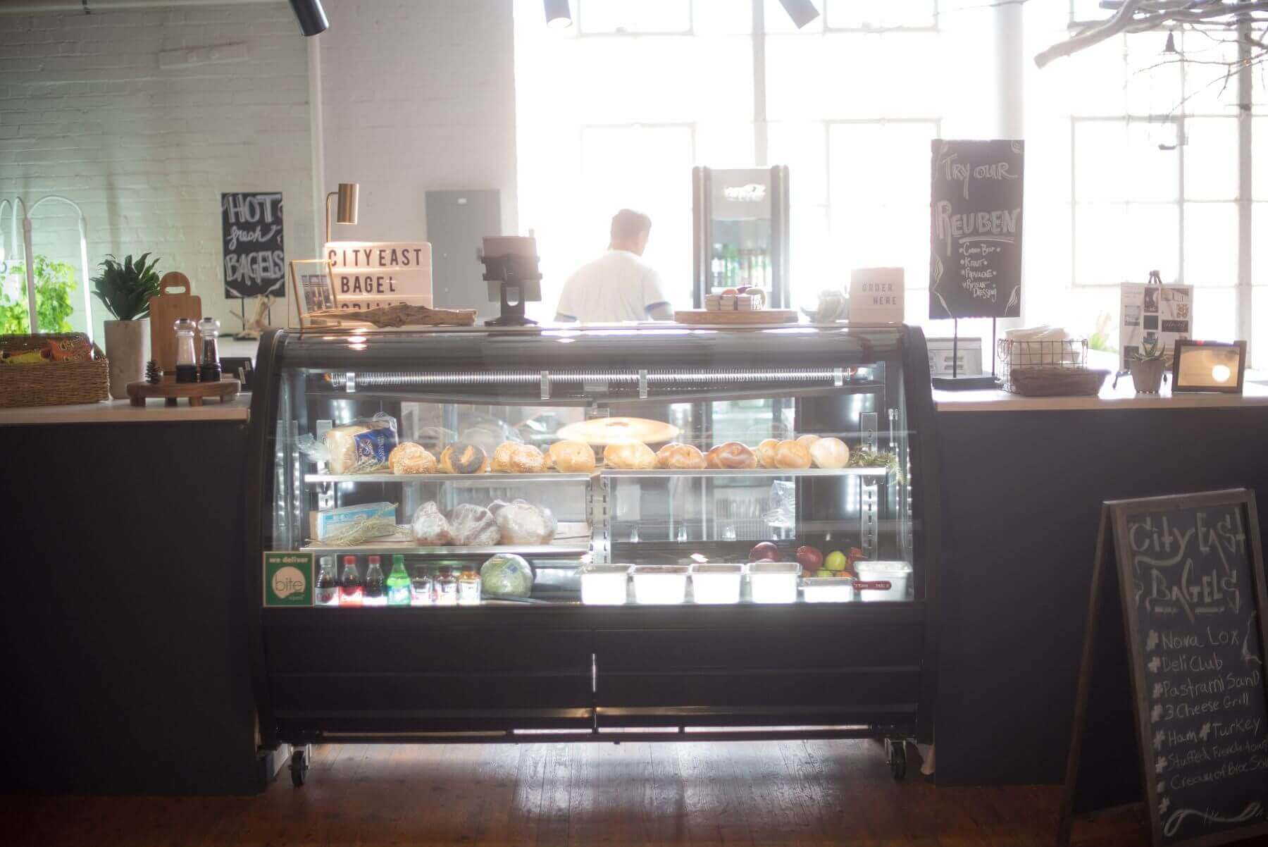 The popular East Memphis deli City East Bagel & Grille now has a spot downtown in The South Main Market. Image: Creation Studios for The South Main Market