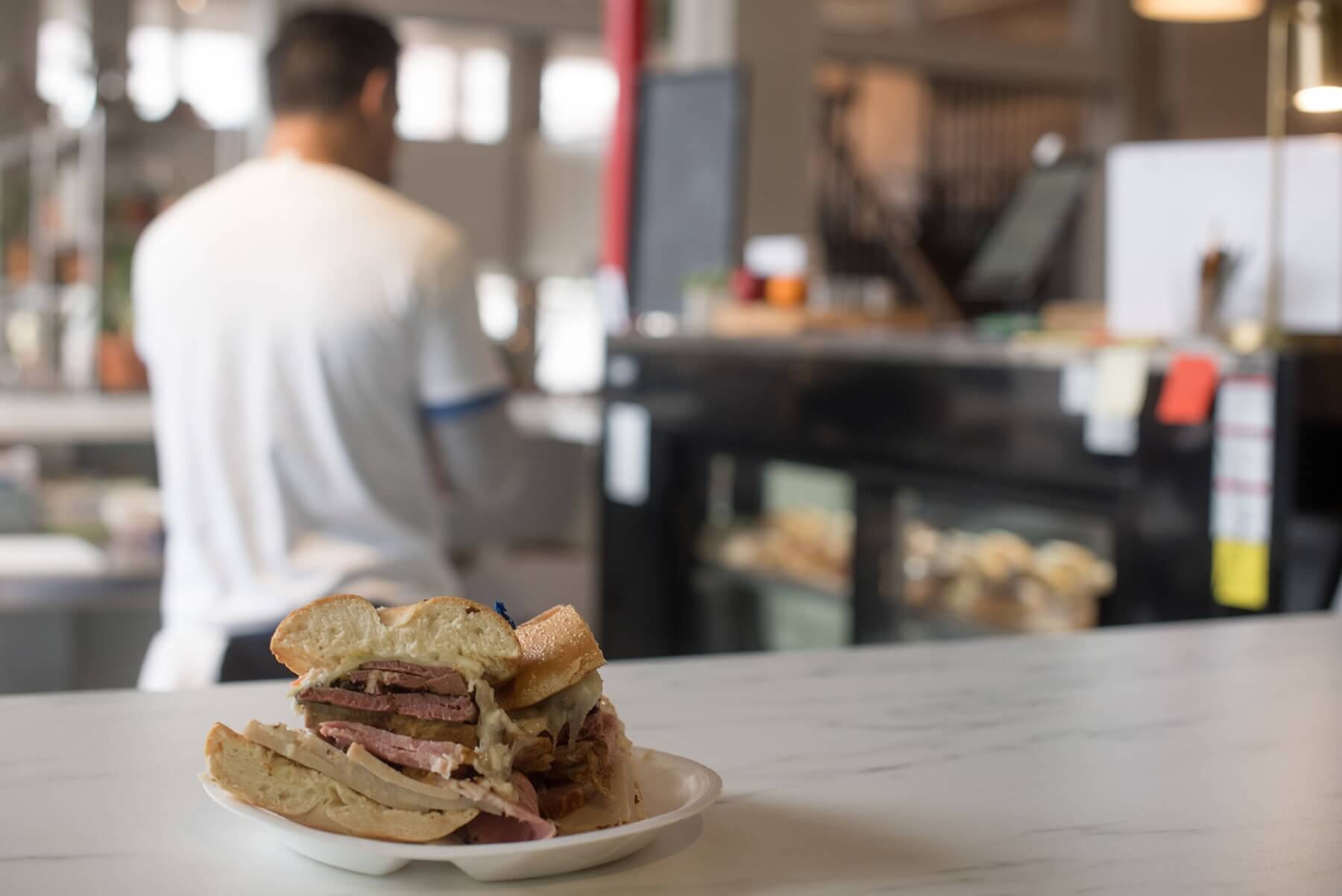 The legendary reuben sandwich at City East Bagel & Grille | Image: Creation Studios for The South Main Market