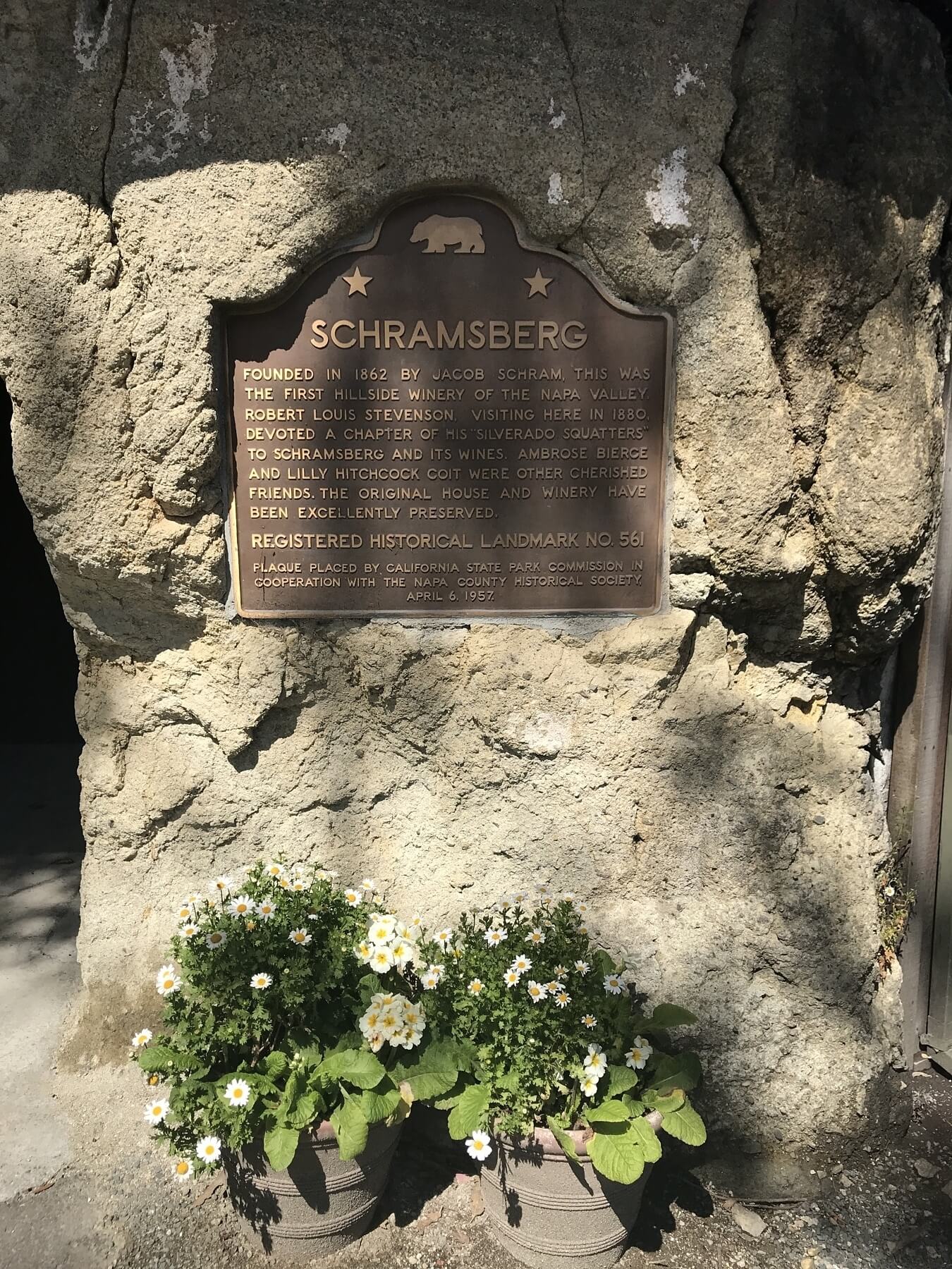 Because of it's long history, Schramsberg is designated as a historical landmark by the state of California. Because of it's long history, Schramsberg is designated as a historical landmark by the state of California.