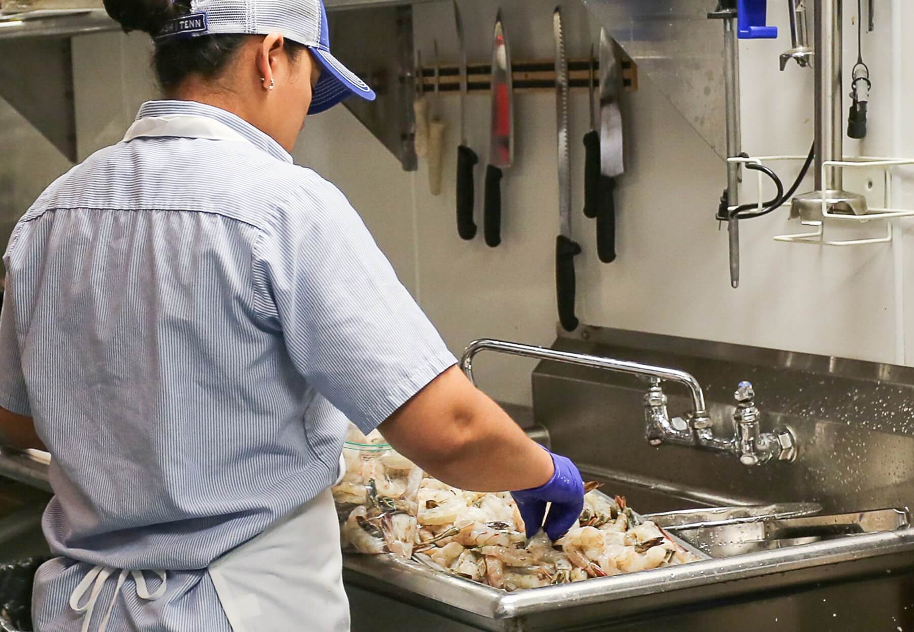 "Our job is to teach people to eat all sorts of seafood, and the culinary challenge is for our chefs to present these unfamiliar fish in an attractive manner,” Morales explains.