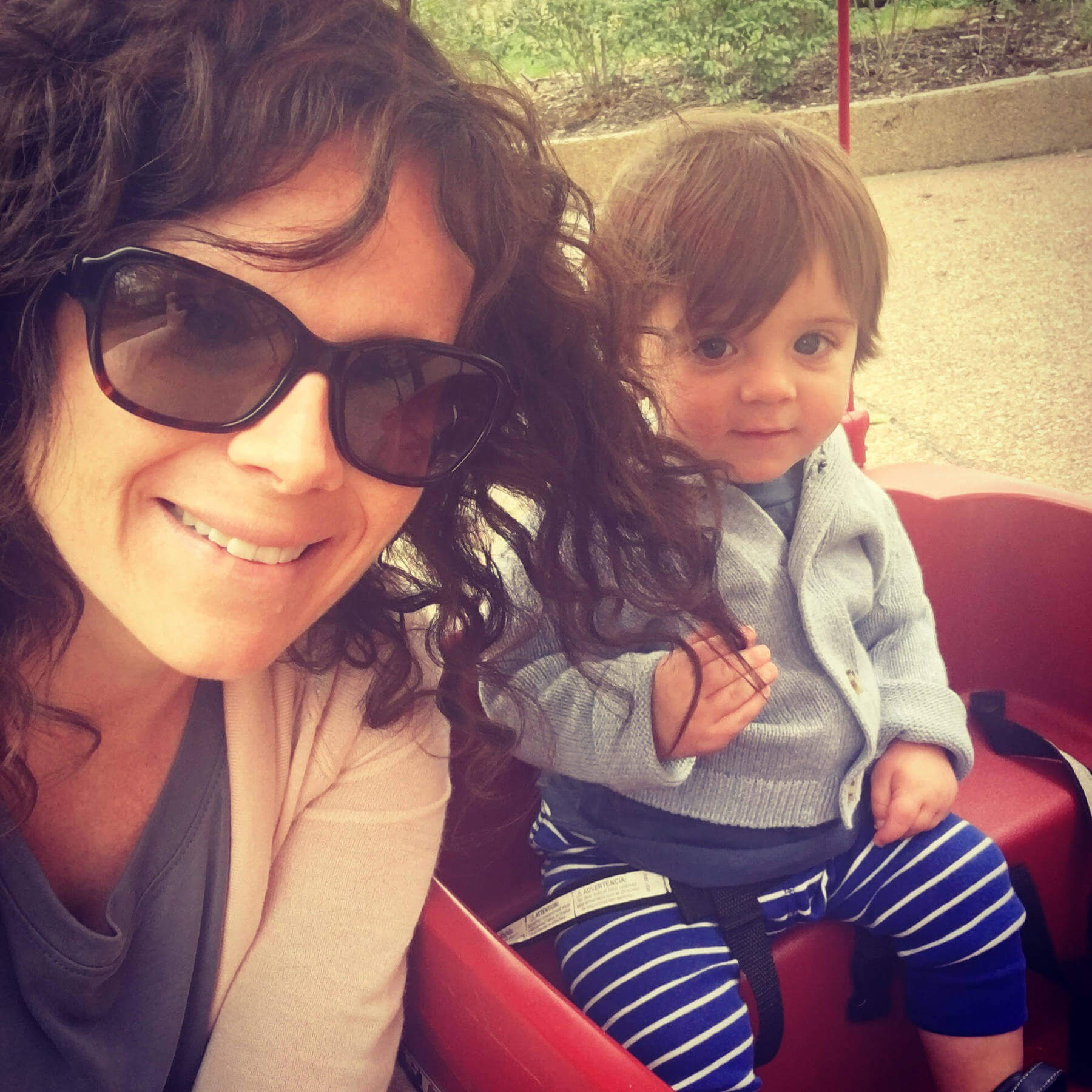 Caroline and son Joseph