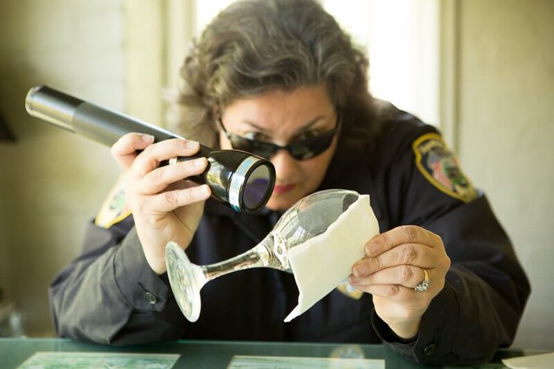 This may look like a scene from "CSI," but Sheryl's the real deal!