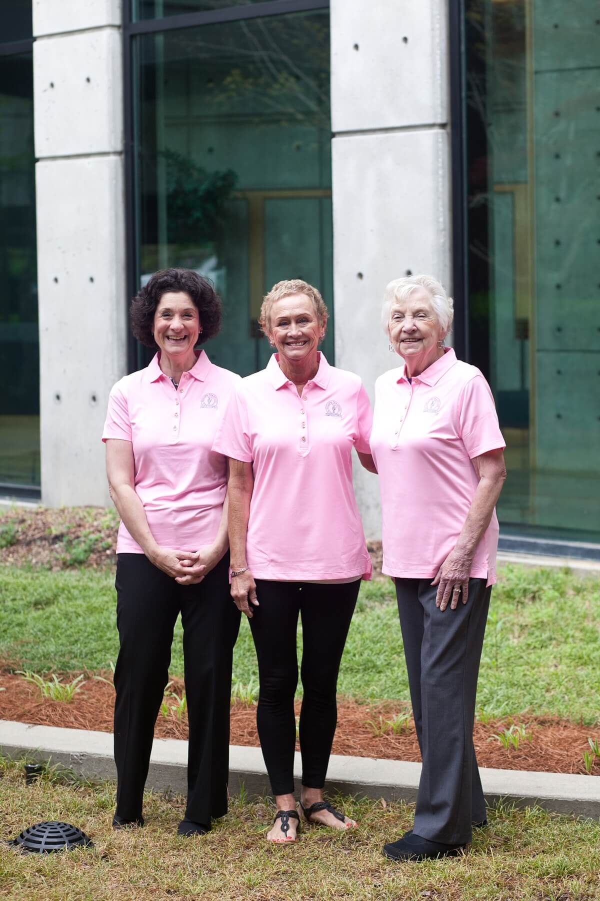 Leigh (left), Gai Craig (center) and Sher Morin (right) together serve as Co-Chairs of Volunteer Headquarters for the Regions Tradition tournament.