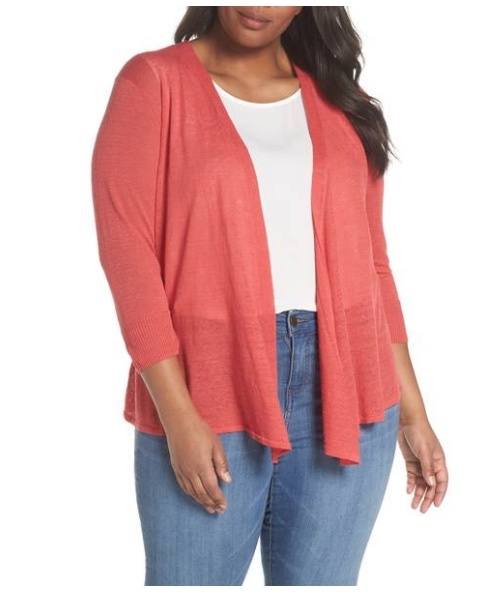 A light breathable cardigan is a must-have for summer. Even the beach can have a cool evening every now and then! Image: Nordstrom megan larussa