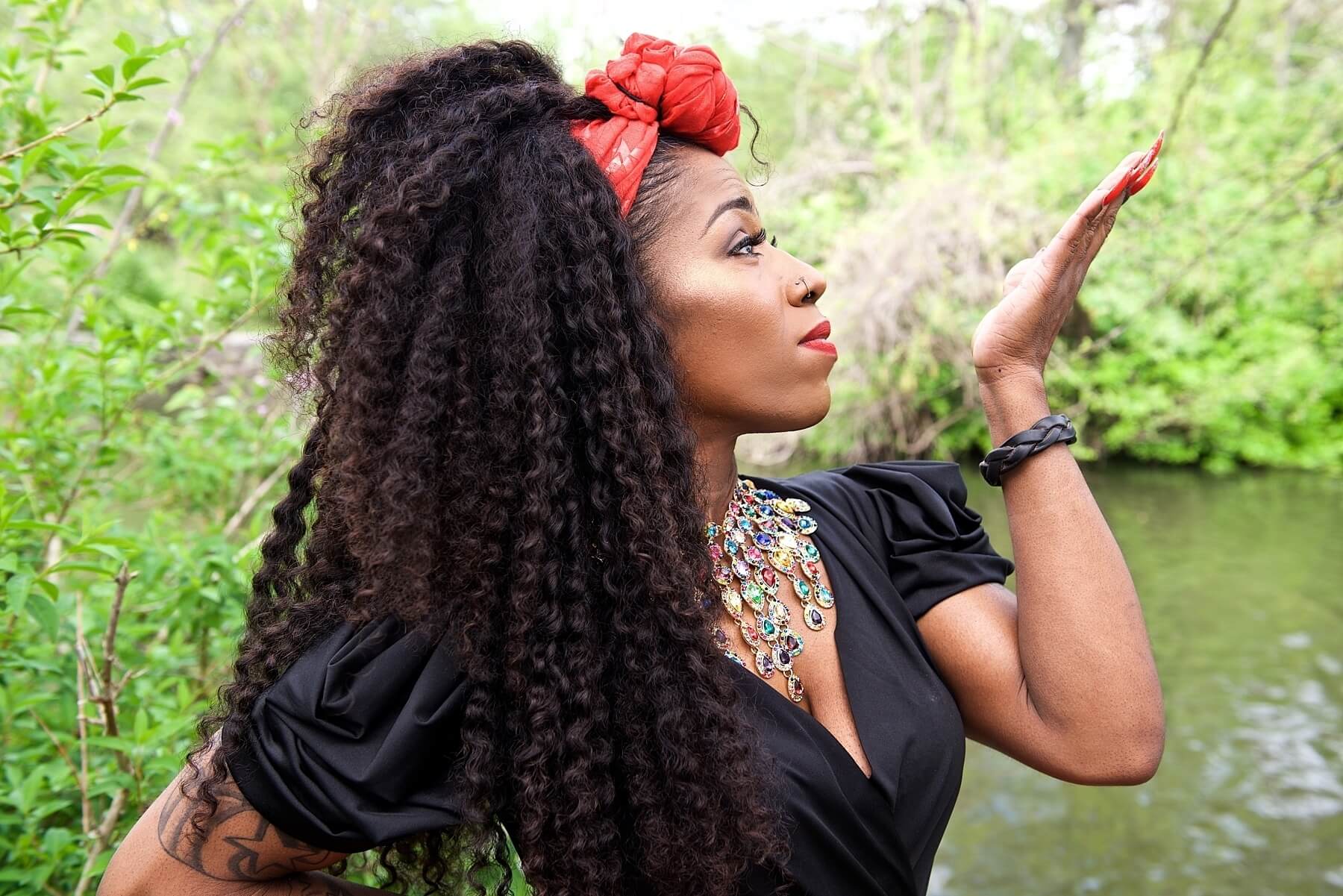 A self-described girly girl, Tisha loves to have fun with her fashion — and her poses!
