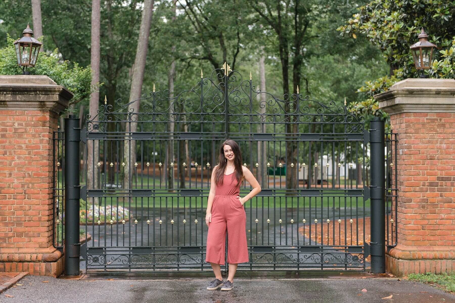 On Taylor from Zoco Boutique: Rust romper, $58