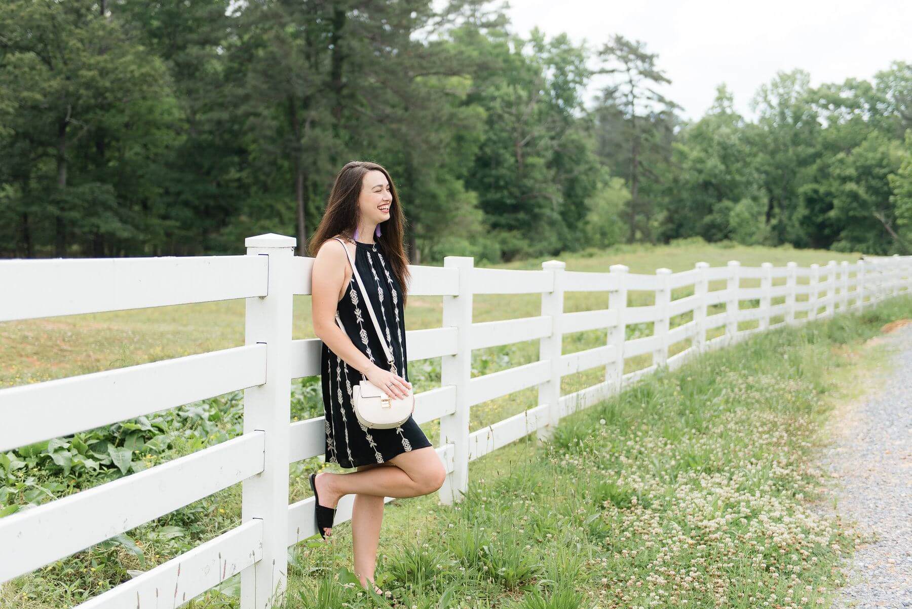 On Taylor from Zoco Boutique: Black and white aztec dress, $45