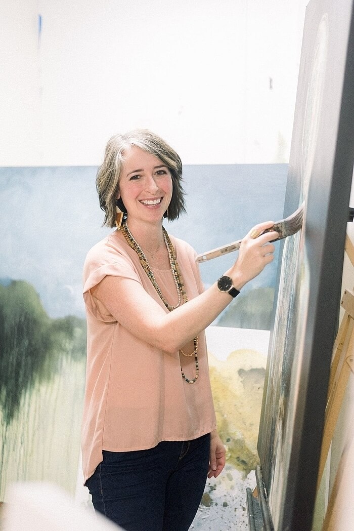 "My painting is also a means for me to put prayer into action," says Wellon. "There have been many times that my brush strokes are an embodiment of tearful prayers for others who are hurting, and the painting ends up a physical manifestation of that ache, prayer and love for someone close to me." Wellon Bridgers