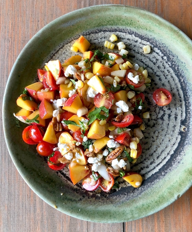Peach Tomato Corn Salad