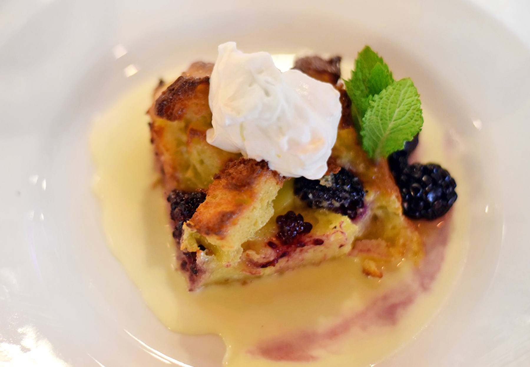 Try one of Blueprint's seasonal desserts like this dreamy blackberry confection. Blueprint on 3rd