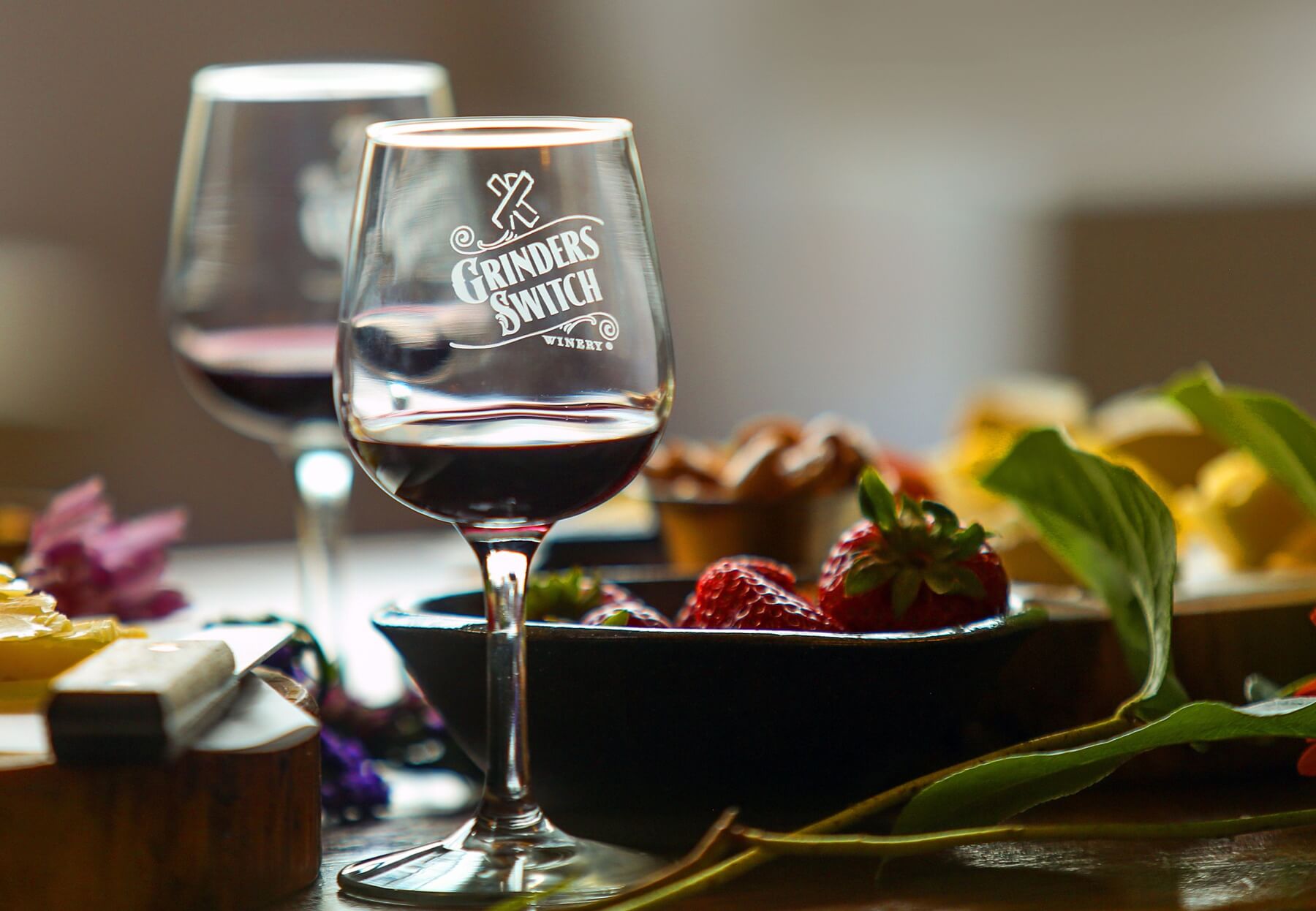 Grinders Switch is based in Centerville, and their new tasting room is located in Marathon Village. They carry not only their own wines, but wines from various U.S. regions as well.