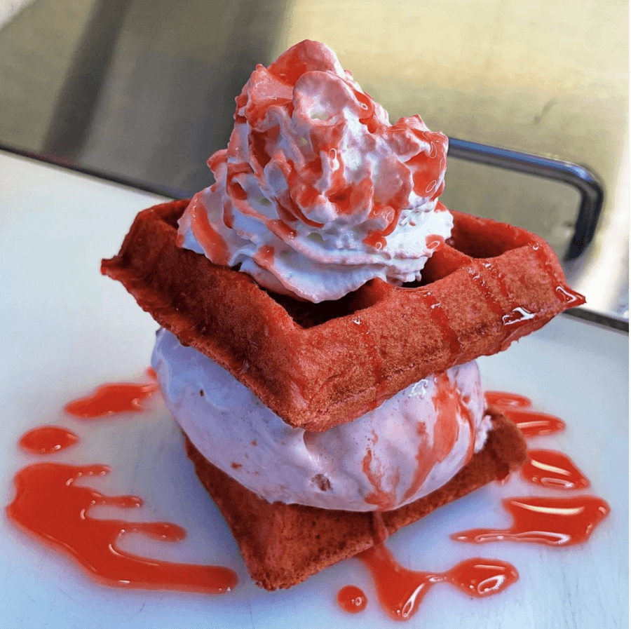 Waffle Cream Ice Cream 