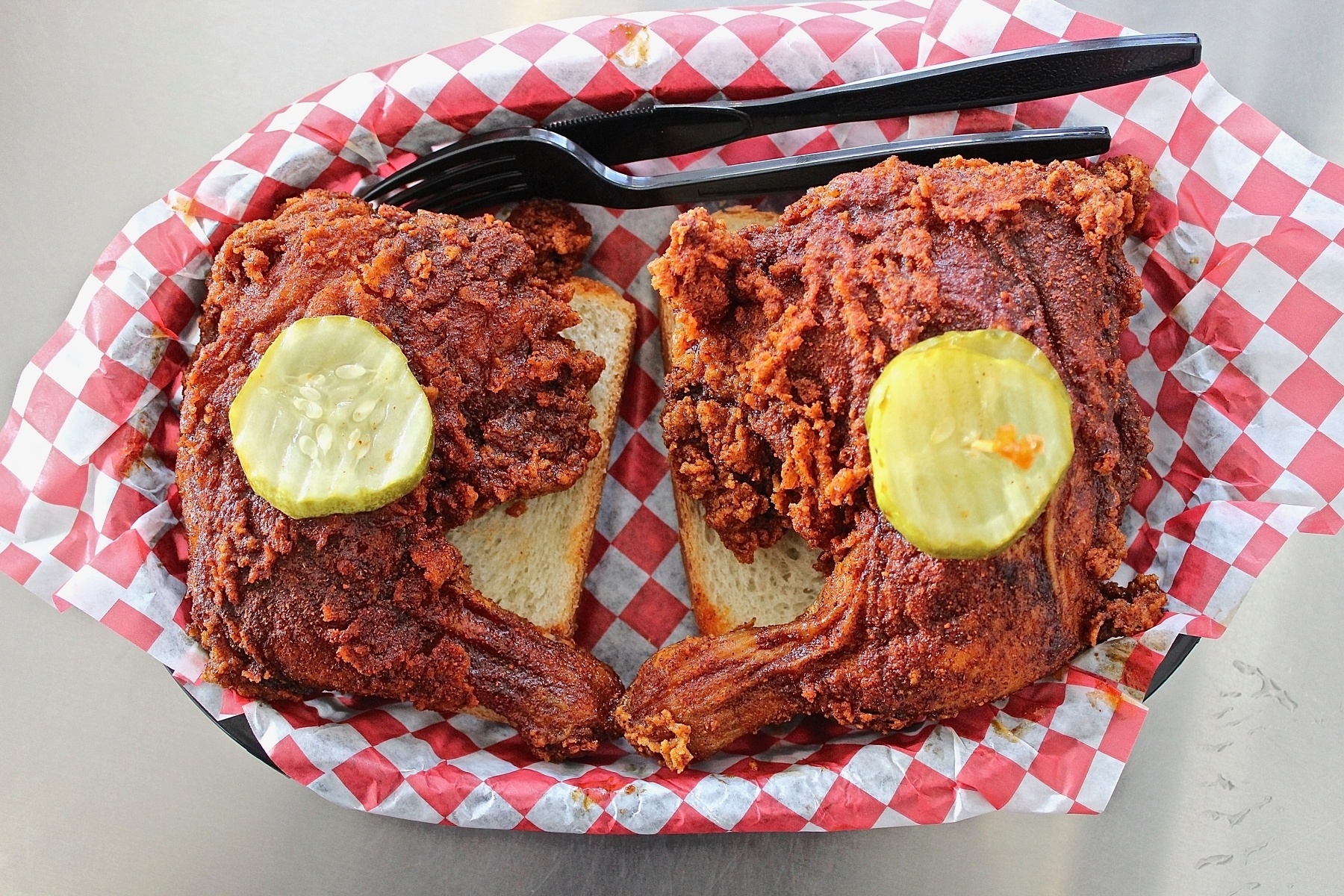 To be clear, this is some of the tastiest hot chicken you'll ever put in your mouth!