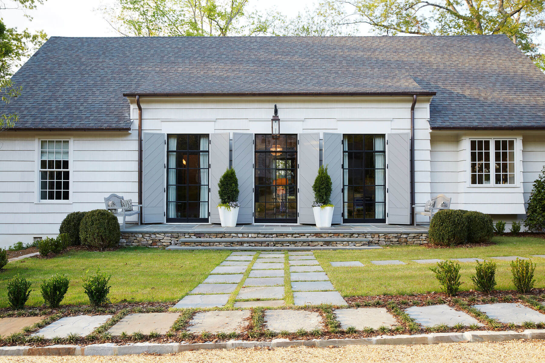 It's hard to believe this was originally a ranch-style house!