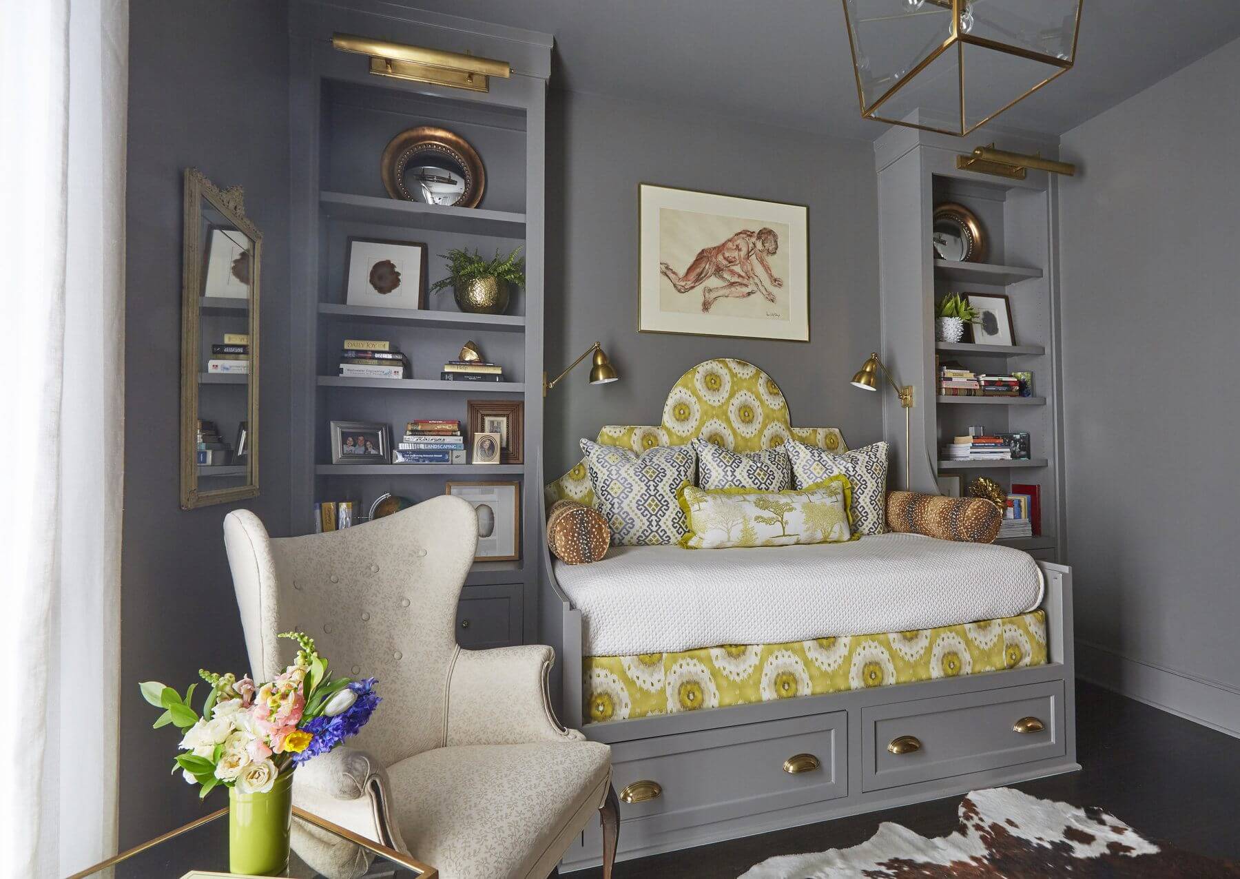 This well-appointed guest room is so warm and welcoming.