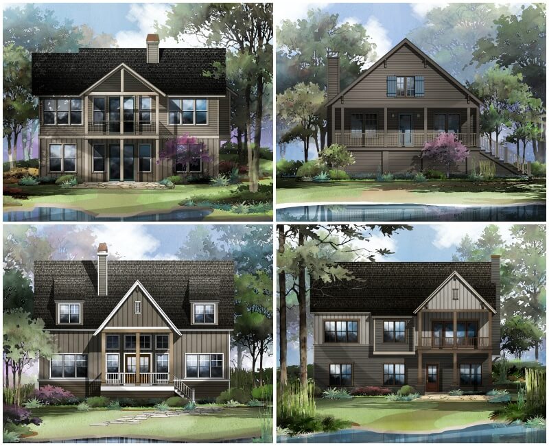White Landing house quartet- Lake Martin home