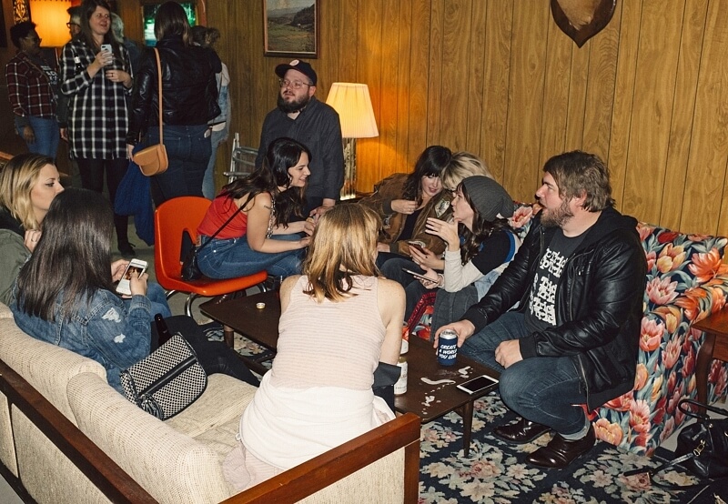 Mix-matched seating reminiscent of your childhood best friend’s basement, Mom’s gives a nod to a carefree time. Image: Wes Frazer Birmingham's Hidden Bars – Mom's Basement