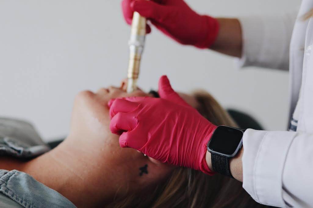 “A proprietary blend containing the mother of antioxidants, glutathione, is administered through the device allowing for precise targeting of scars, dark spots, pores and fine lines," explains Megan Stewart on the Microinfusion facial process. “A proprietary blend containing the mother of antioxidants, glutathione, is administered through the device allowing for precise targeting of scars, dark spots, pores and fine lines," explains Megan Stewart on the Microinfusion facial process.