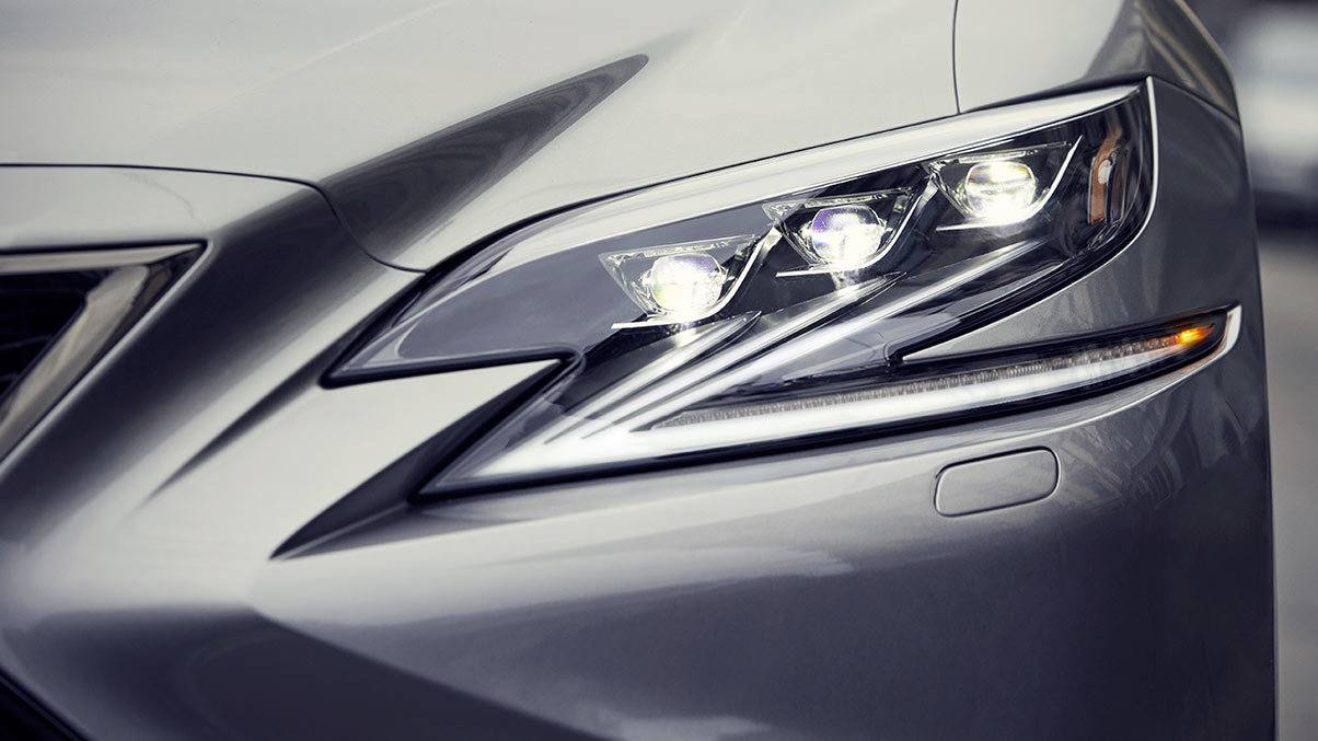 The LS’s headlights aren’t just visually striking — the triple LED lamps provide better visibility for drivers and make the vehicle more detectable to traffic. The LS’s headlights aren’t just visually striking — the triple LED lamps provide better visibility for drivers and make the vehicle more detectable to traffic.