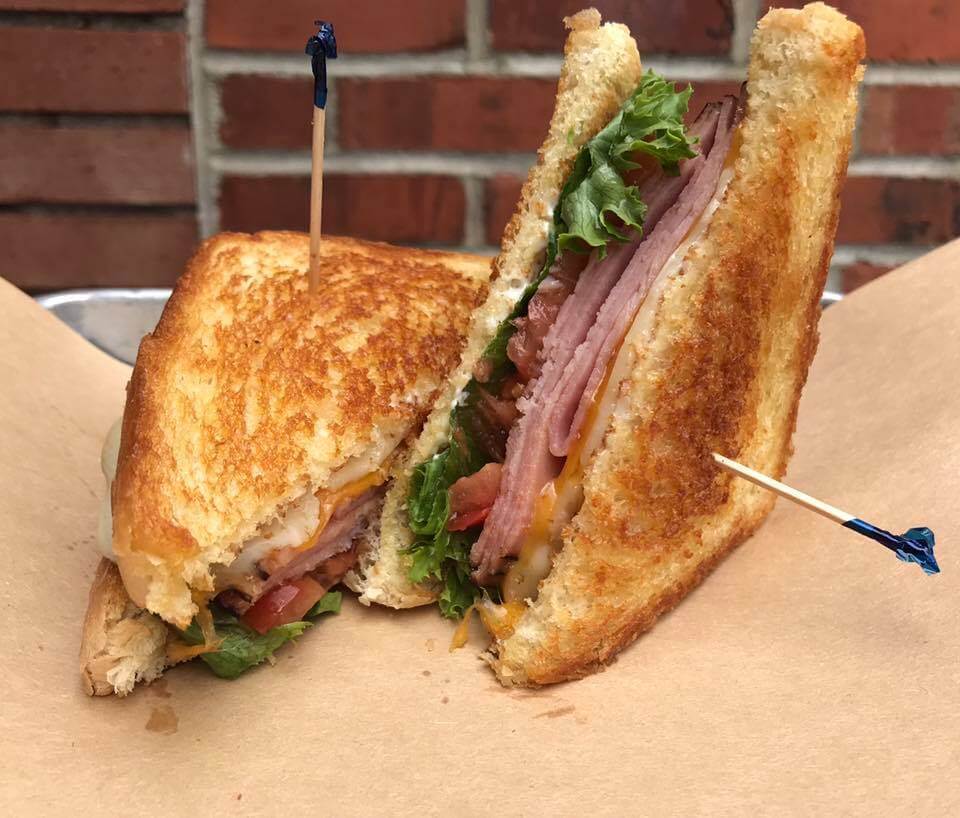 A recent lunch special, the ham and cheese melt includes hot slices of ham with melted Swiss and cheddar cheeses, topped with lettuce, tomato and mayo on Texas toast! Image: Recbar A recent lunch special, the ham and cheese melt includes hot slices of ham with melted Swiss and cheddar cheeses, topped with lettuce, tomato and mayo on Texas toast! Image: Recbar