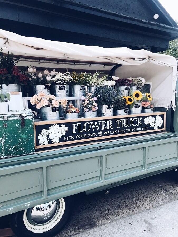 Amelia's Flower Truck can often be found selling flowers by the stem on 12 South. Amelia's Flower Truck can often be found selling flowers by the stem on 12 South.