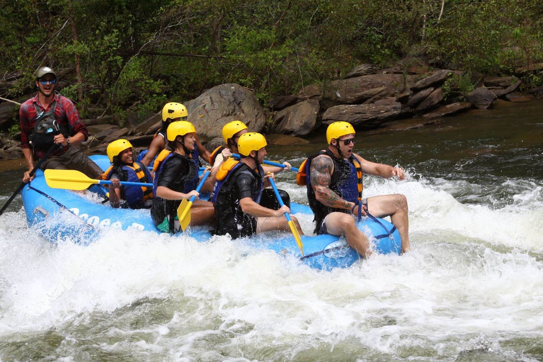 Stacey whitewater rafting
