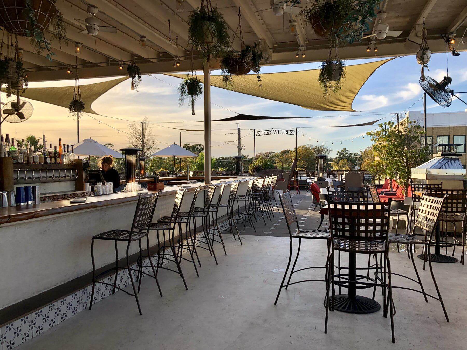 Jacksonville, Florida — “In Hops we Trust” proclaims the sign at Hoptinger rooftop bar, but this popular destination is known for more than its beer.