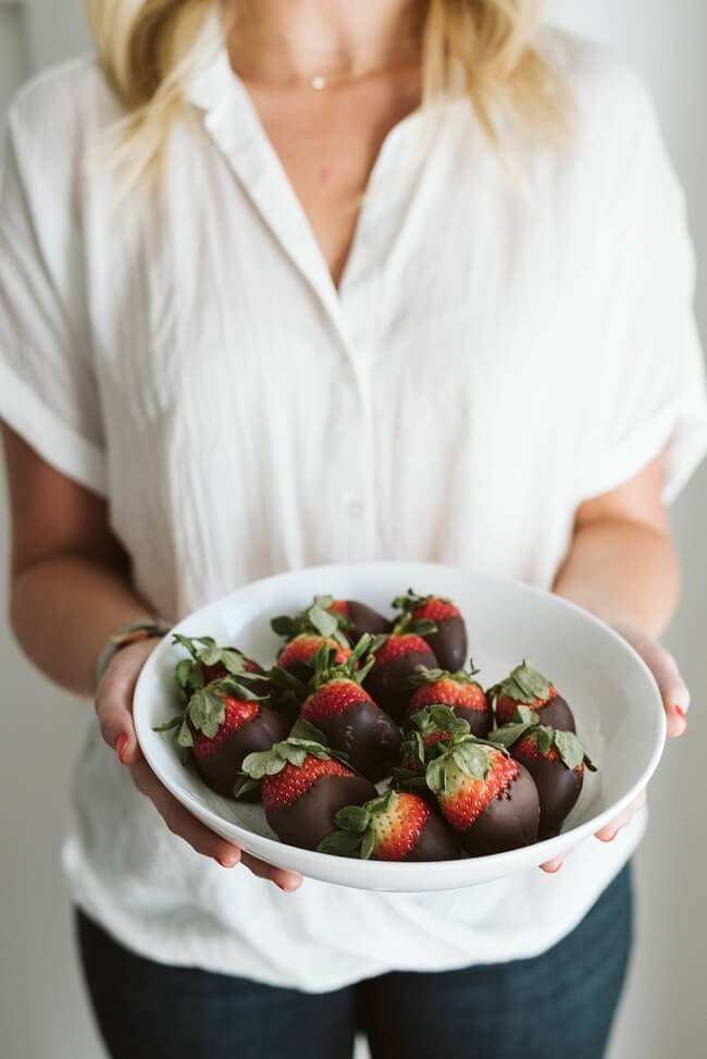 The perfect pairing: Chocolate-covered strawberries are always a hit!
