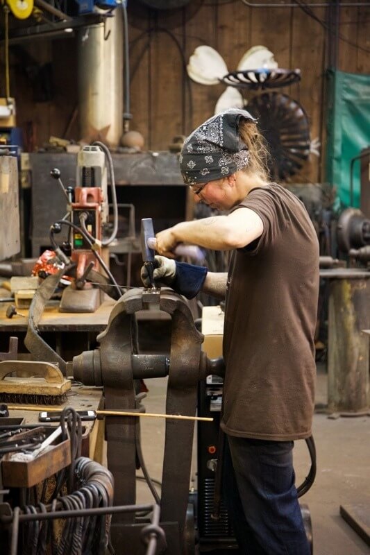 Blacksmith at work at the Metal Museum rgb l