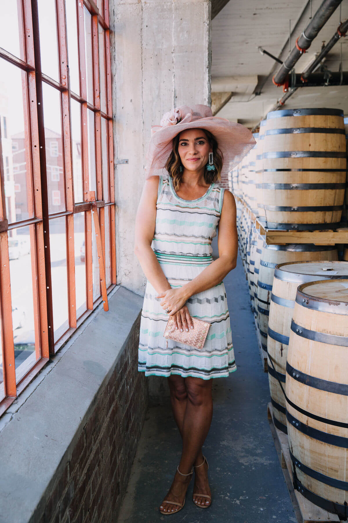 Colleen is looking stunning in her spring colors for Jockeys & Juleps Derby Party! 