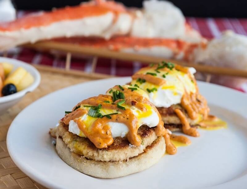 Crab Benedict at Highland Morning.