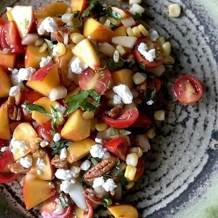 Peach Tomato Basil Corn Summer Salad 450x450 1
