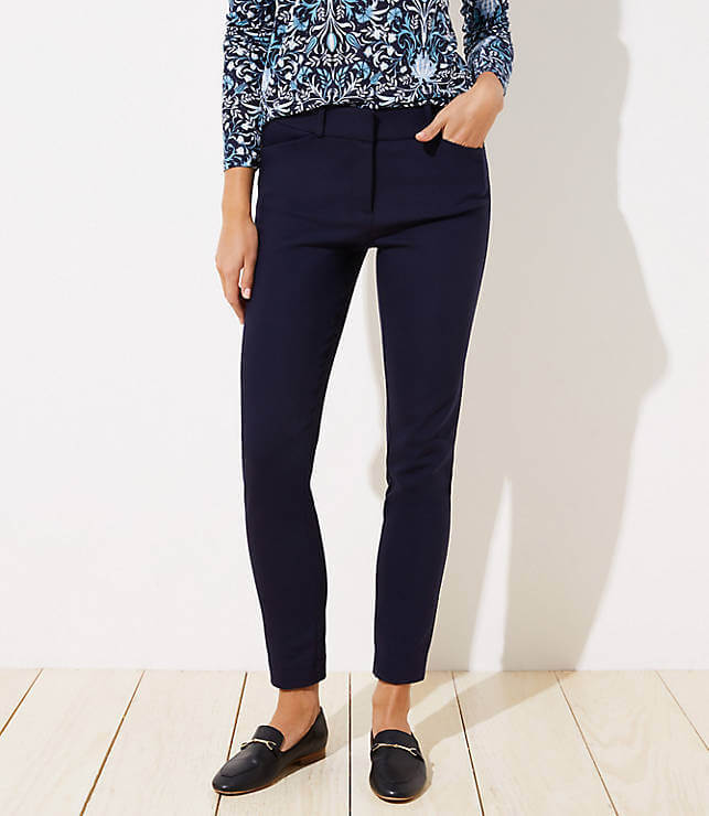 Cotton trousers, like these from Loft, are a great way to keep cool this summer. Image: Loft how to dress for work - cotton pants