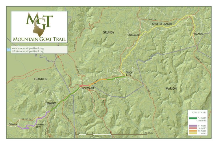 Mountain Goat Traill map