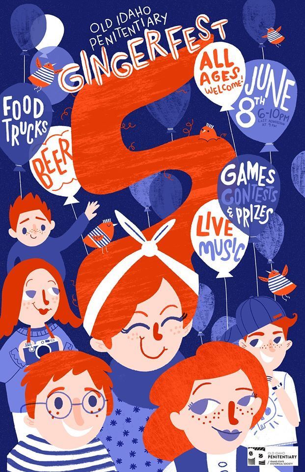 Join in with the live music, games, and food at Gingerfest in Boise, Idaho! Image: Gingerfest gingerfest poster