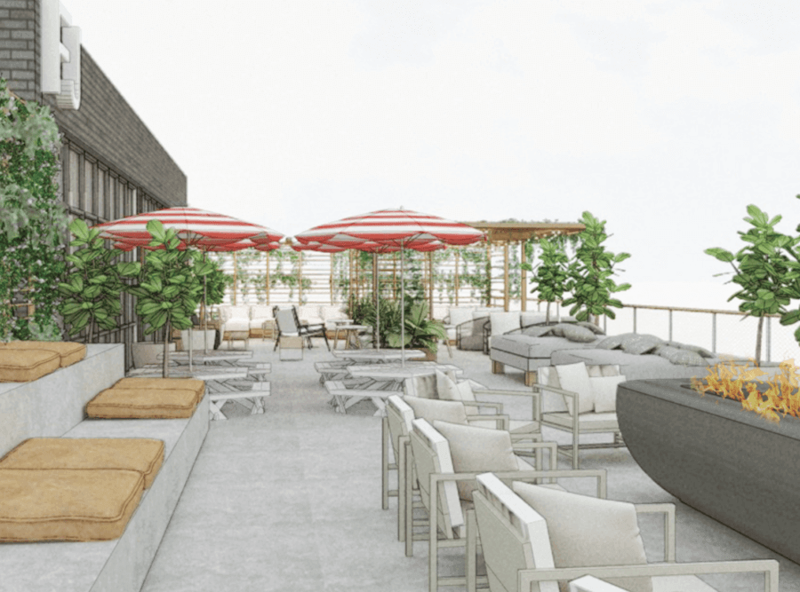 East Nashville Hotels - Rooftop Bar at Fieldhouse Jones