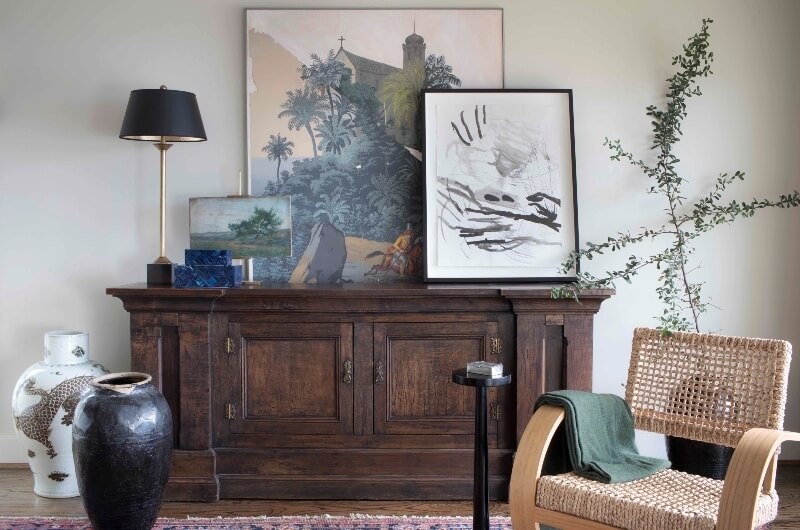 living room details- Lake Martin home