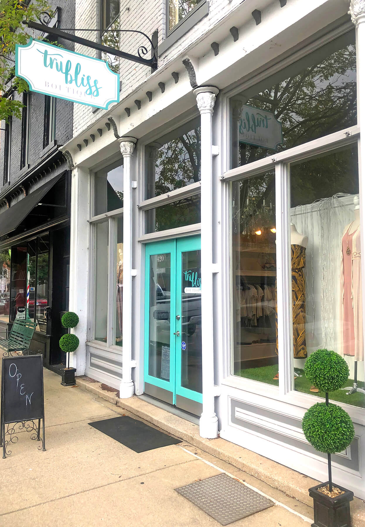 Stop by Tru Bliss for a gorgeous boutique experience. Tru Bliss -Jeffersonville, IN